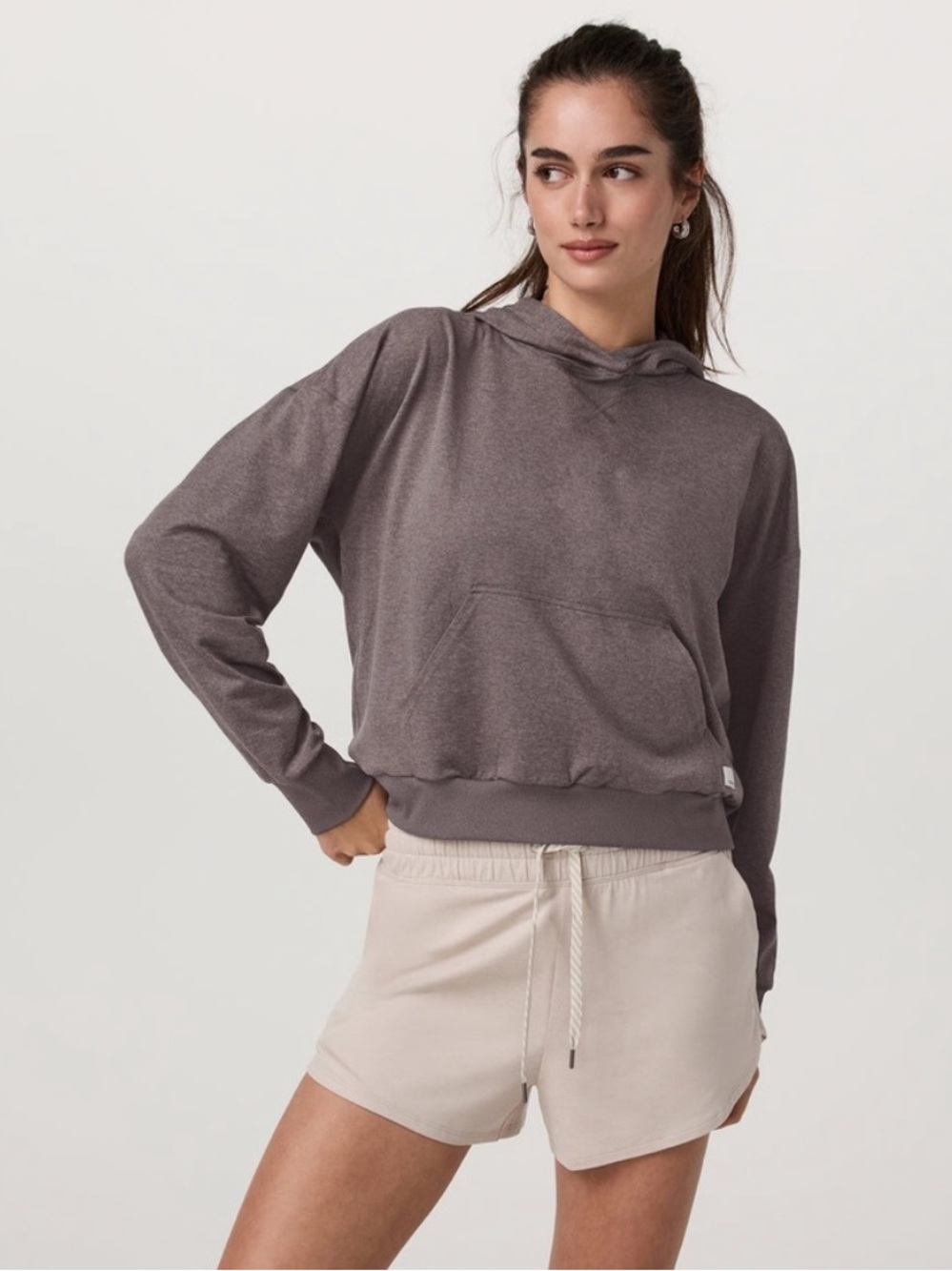 Vuori Halo Modern Pullover Hoodie Huckleberry Heather Women’s Medium VW2041